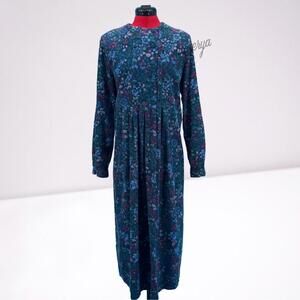 Laura Ashley Vintage 80’s 100% Cotton Corduroy Cottage Plus Size Dress Size 14